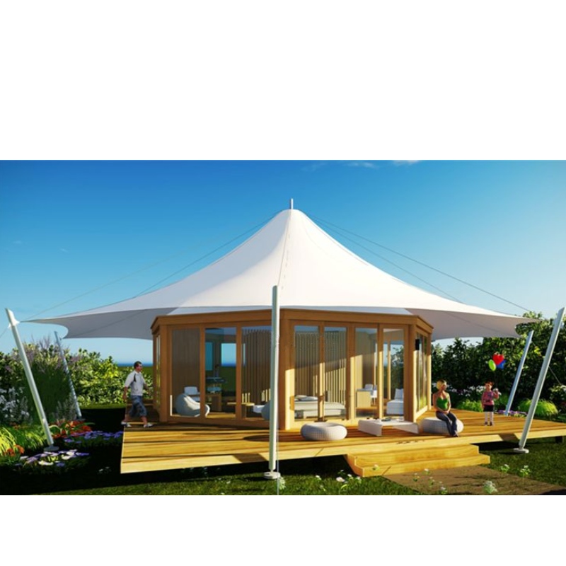 บ้านสำเร็จรูป Glamping เต็นท์รีสอร์ทเต็นท์โรงแรมหรูหราในออสเตรเลียมีห้องนอนห้องรับแขกและห้องน้ำ