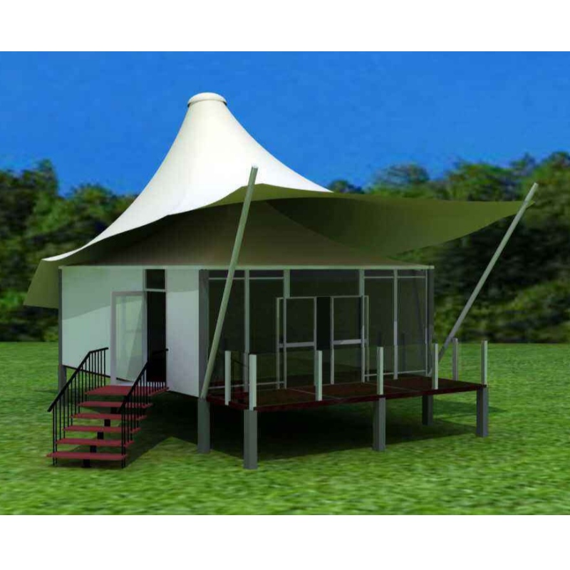 บ้านสำเร็จรูป Glamping เต็นท์รีสอร์ทเต็นท์โรงแรมหรูหราในออสเตรเลียมีห้องนอนห้องรับแขกและห้องน้ำ