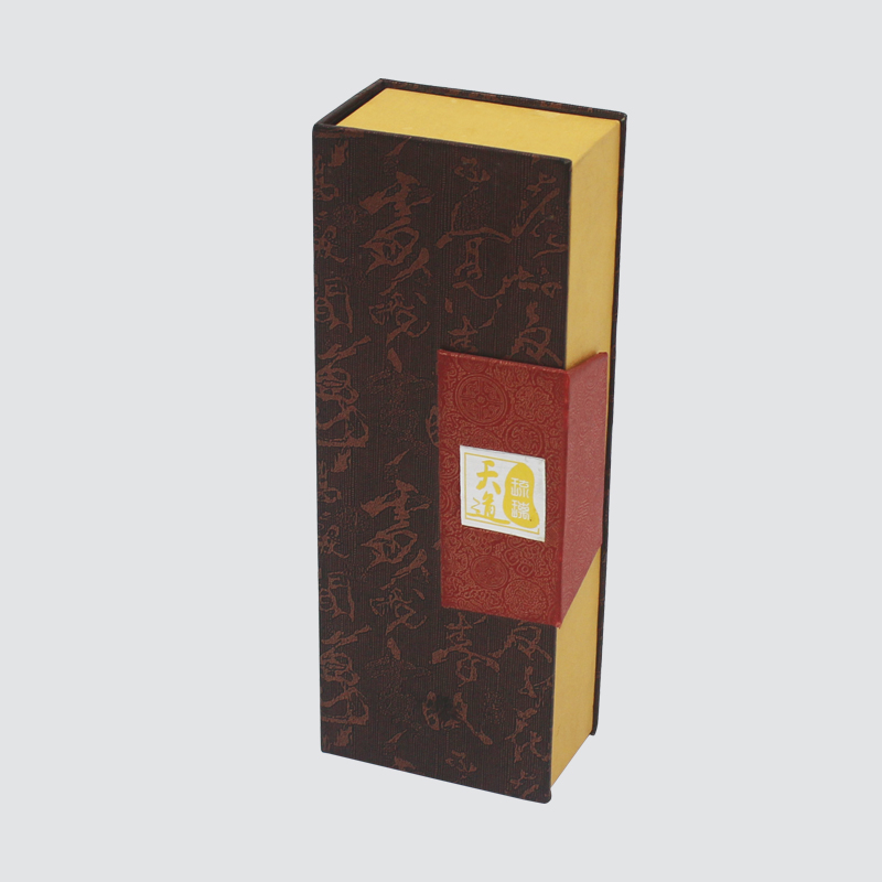 กล่องของขวัญปกพลิกแม่เหล็กลายมือลายมือคลาสสิกแบบดั้งเดิม