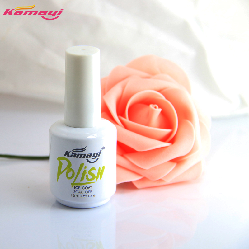 2019 ใหม่ 15 มิลลิลิตร Kamayi อารมณ์มันวาวสูงยาวนานไม่เช็ด topcoat เล็บเจลโปแลนด์แช่ปิดยูวีเจลส่วนตัวของฉันฉลาก