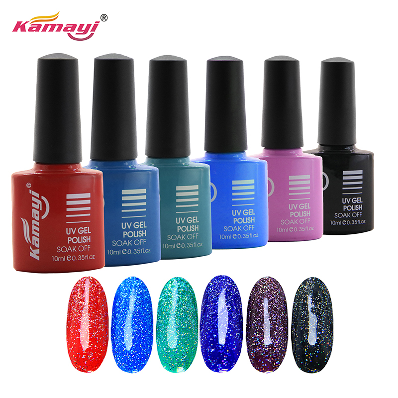 Kamayi ขายส่งฐานน้ำ 8ml ปลอดสารพิษไม่มีกลิ่นอินทรีย์สิ่งแวดล้อมสุขภาพวัสดุนีออนเจลยูวีเจลโปแลนด์สำหรับเล็บ
