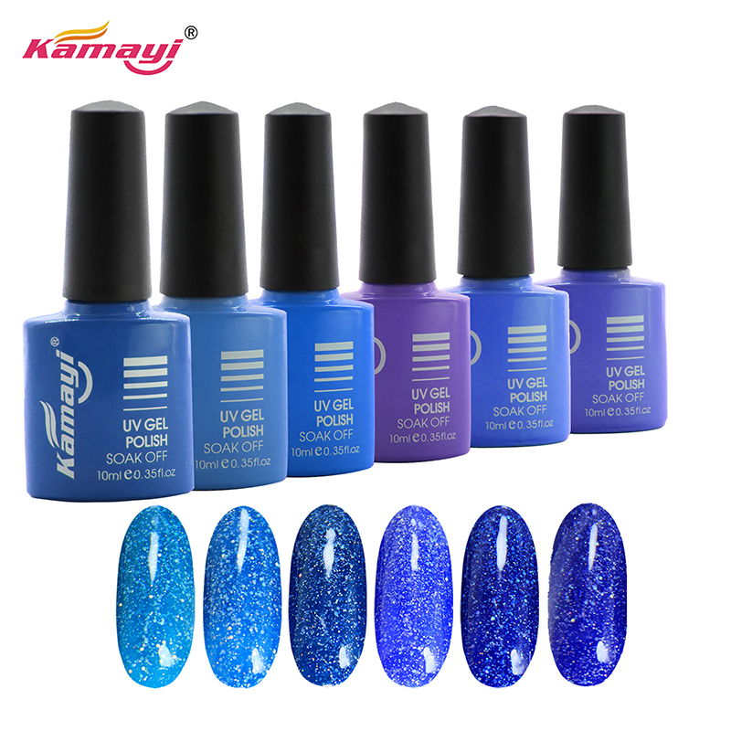 Kamayi ขายส่งฐานน้ำ 8ml ปลอดสารพิษไม่มีกลิ่นอินทรีย์สิ่งแวดล้อมสุขภาพวัสดุนีออนเจลยูวีเจลโปแลนด์สำหรับเล็บ