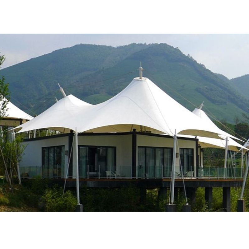 บ้านสำเร็จรูป 2 คนบ้าน China Glamping เต็นท์พักแรมสุดหรูแห่งโรงแรมเต็นท์รีสอร์ทพร้อมห้องน้ำและการตกแต่งภายใน