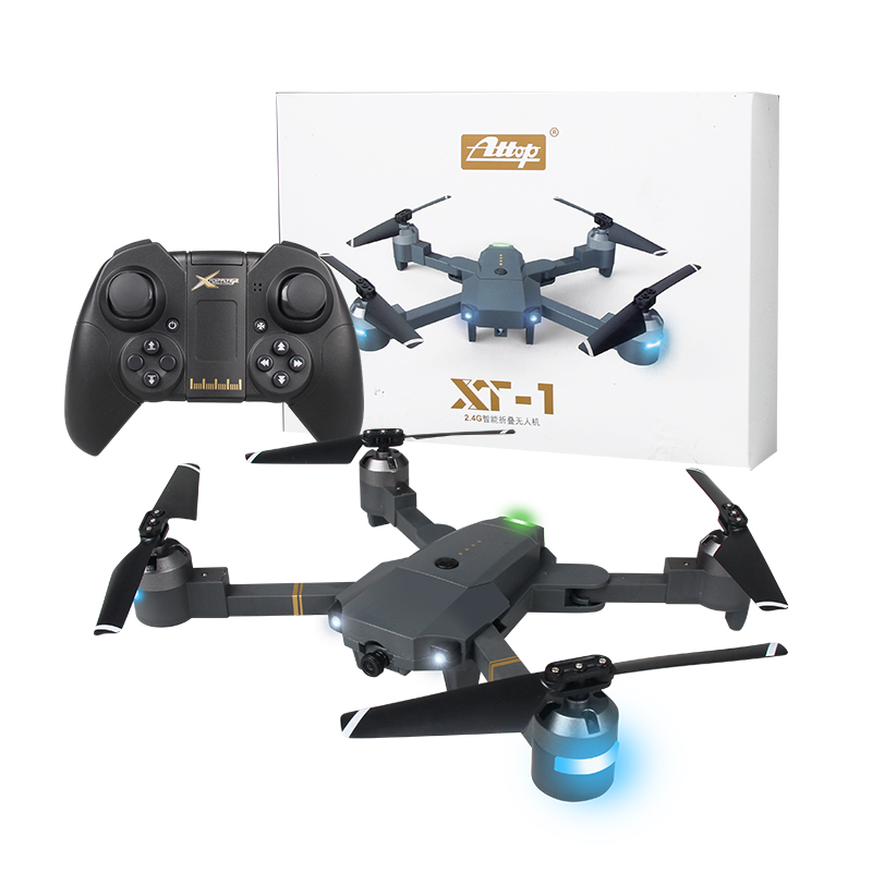 2019 ร้อน XT-1 เสียงพึมพำกับกล้อง WIFI ขนาดพก Dron พับ RC Quadcopter