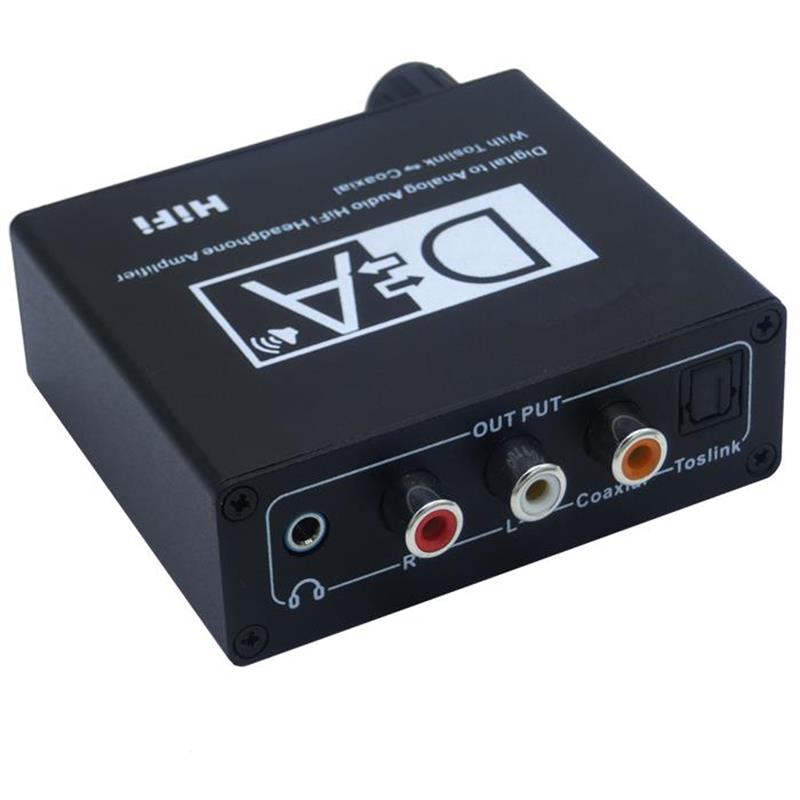 แอมพลิไฟเออร์ HiFi หูฟังระบบเสียงดิจิตอลเป็นดิจิตอลพร้อมระบบเสียง Toslink Coaxial