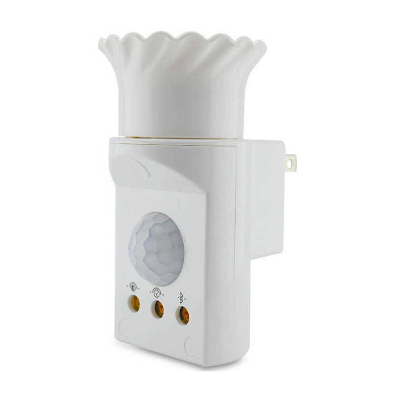 P30 PIR Motion E27 กรูอะแดปเตอร์หลอดไฟ