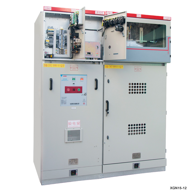 สวิตช์แรงดันไฟฟ้าขนาดกลาง 12kV SF6 สวิตช์เกียร์หุ้มฉนวนก๊าซ