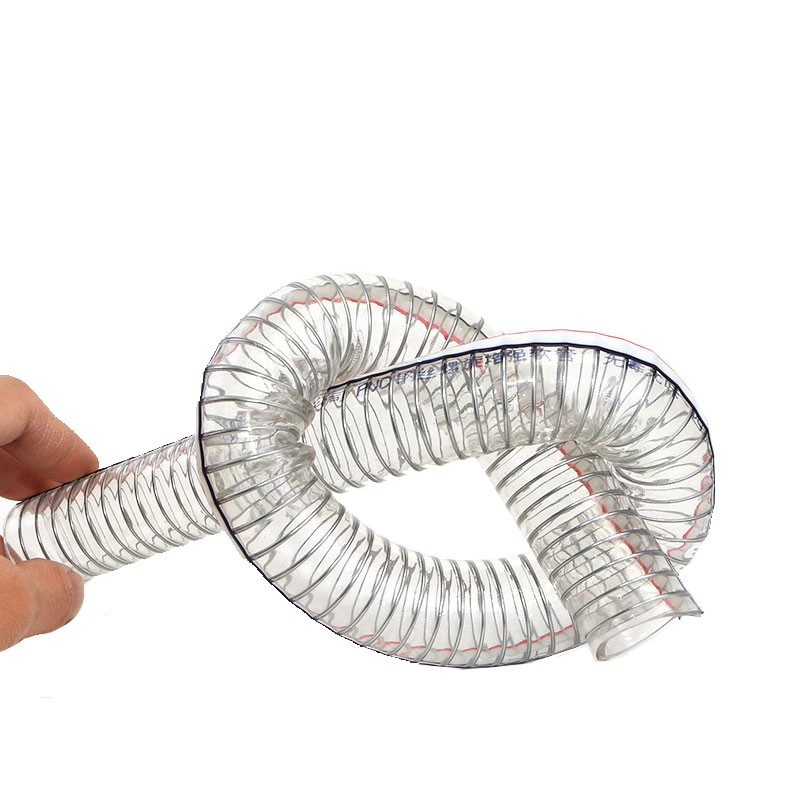 โรงงานจีน 2 นิ้วท่อที่มีความยืดหยุ่นลวดเหล็กพีวีซี sprial เสริมท่อ