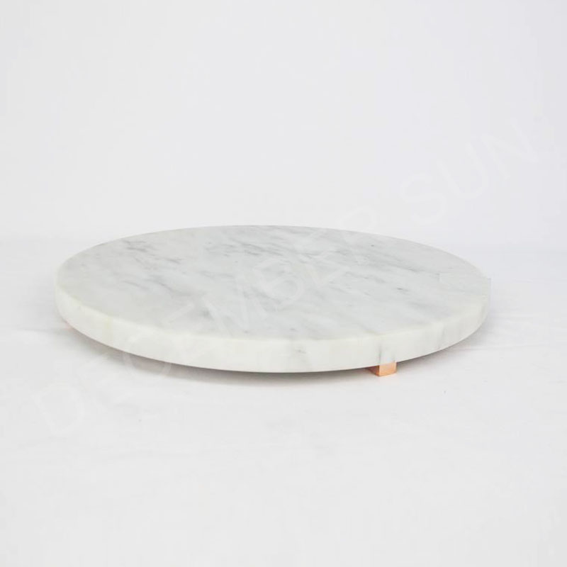 ราคาที่ดีที่สุดยืนเค้กหินอ่อนสีขาว