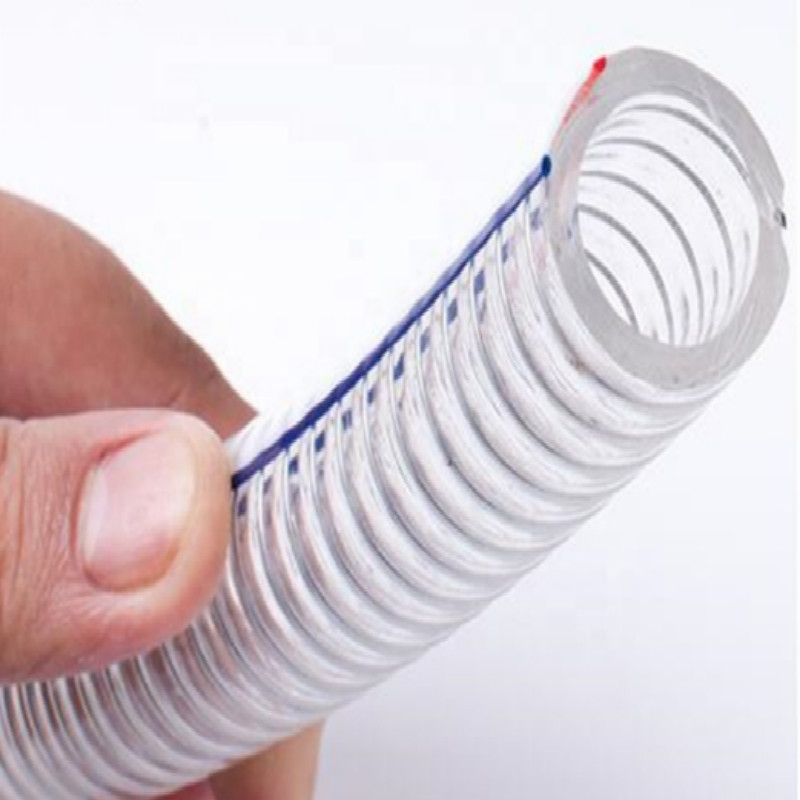 โรงงานผลิตโดยตรงลวดเกลียวพีวีซีเหล็กเสริมท่อแรงดันสูง