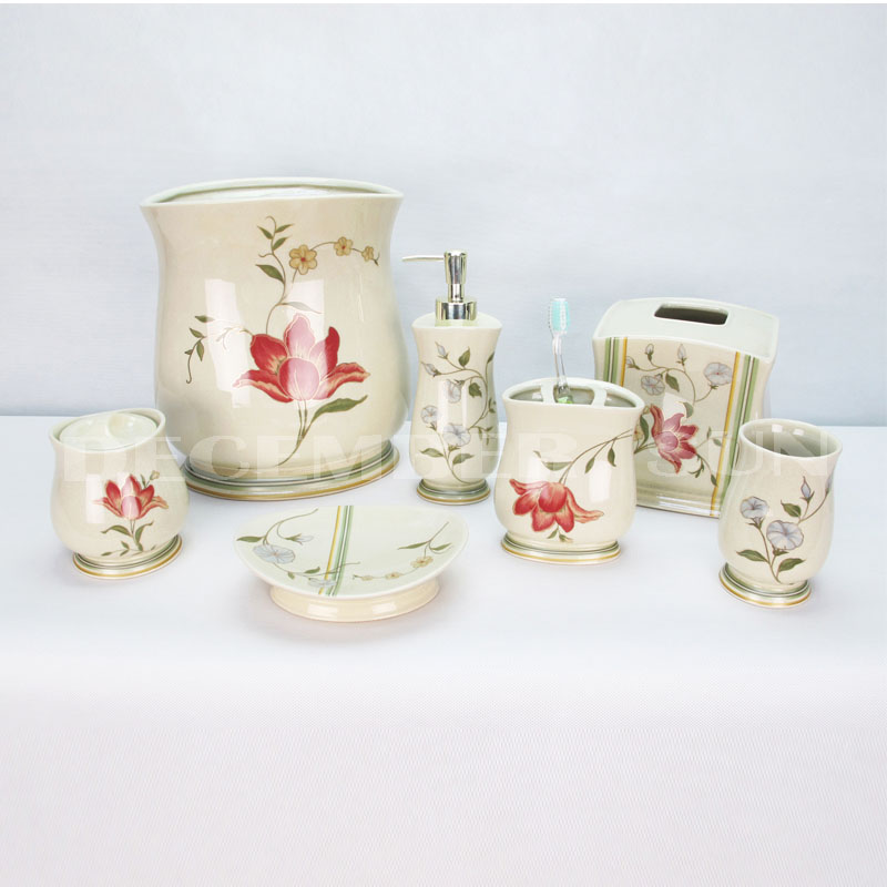 การออกแบบที่สวยงามโรงแรมห้องน้ำเซรามิกชุดอุปกรณ์เสริม