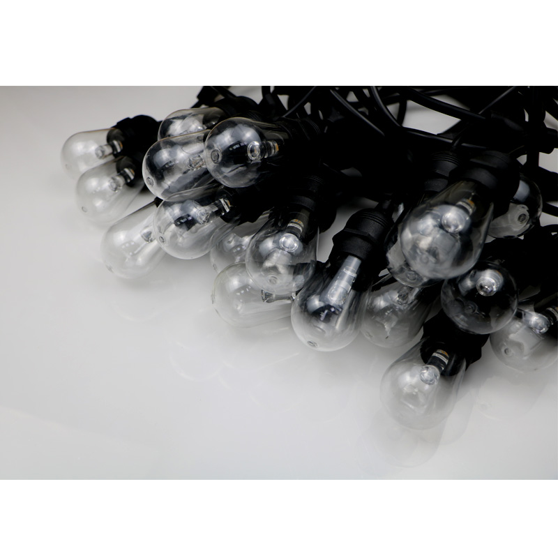 หลอดไฟสตริงกลางแจ้งสีขาวนวลสำหรับเลือกไฟตกแต่งคริสมาสต์