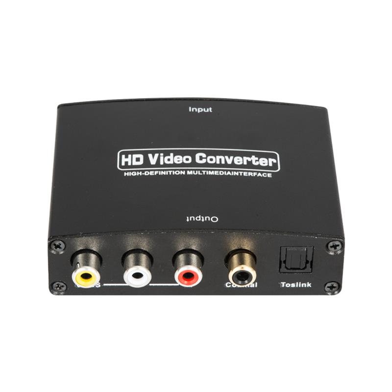 HDMI เป็น AV + Digital Audio Converter Auto Scaler 1080P