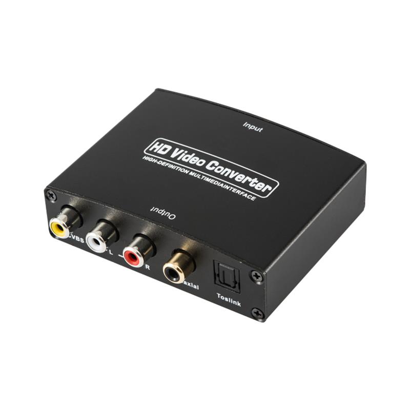 HDMI เป็น AV + Digital Audio Converter Auto Scaler 1080P