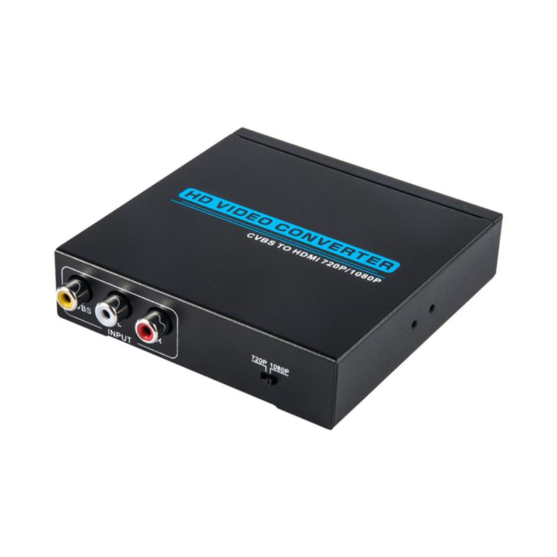 AV / CVBS เป็น HDMI Converter Up Scaler 720P / 1080P