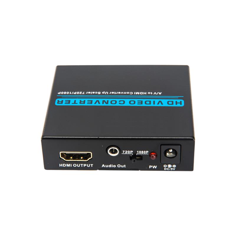 AV / CVBS เป็น HDMI + AUDIO Converter (อัพ Scaler 720P / 1080P)