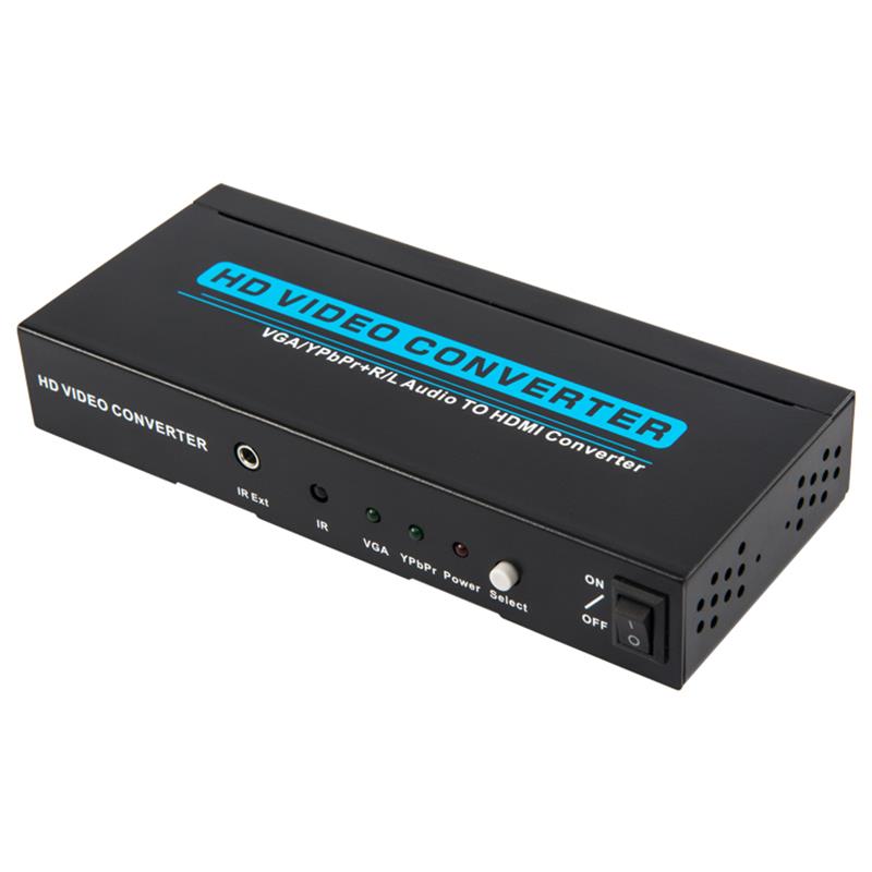 เสียง VGA / YPbPr + R / L เพื่อแปลง HDMI 1080P
