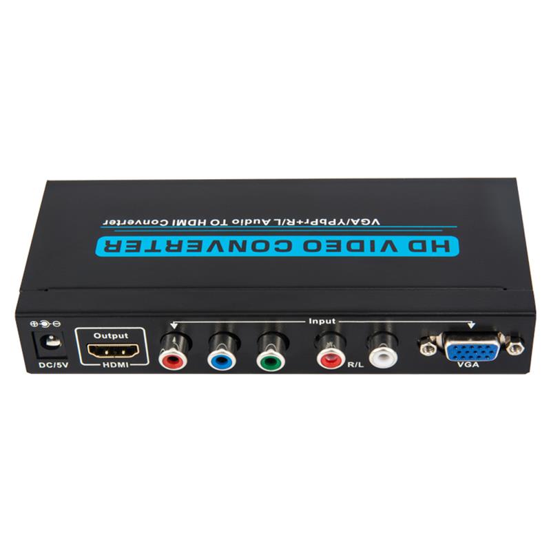 เสียง VGA / YPbPr + R / L เพื่อแปลง HDMI 1080P