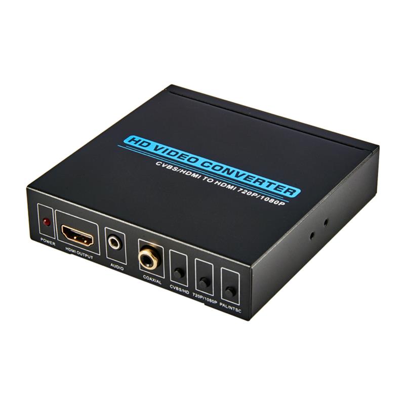AV / CVBS + HDMI เป็น HDMI CONVERTER UP SCALER (720P / 1080P)