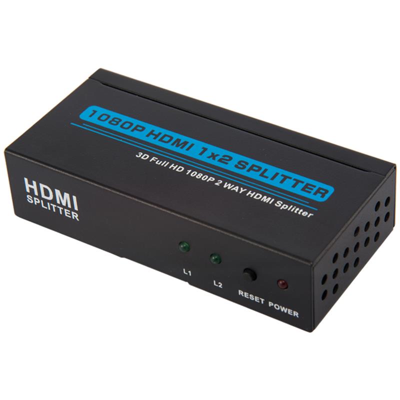 สองพอร์ต HDMI 1x2 Splitter รองรับ 3D Full HD 1080P