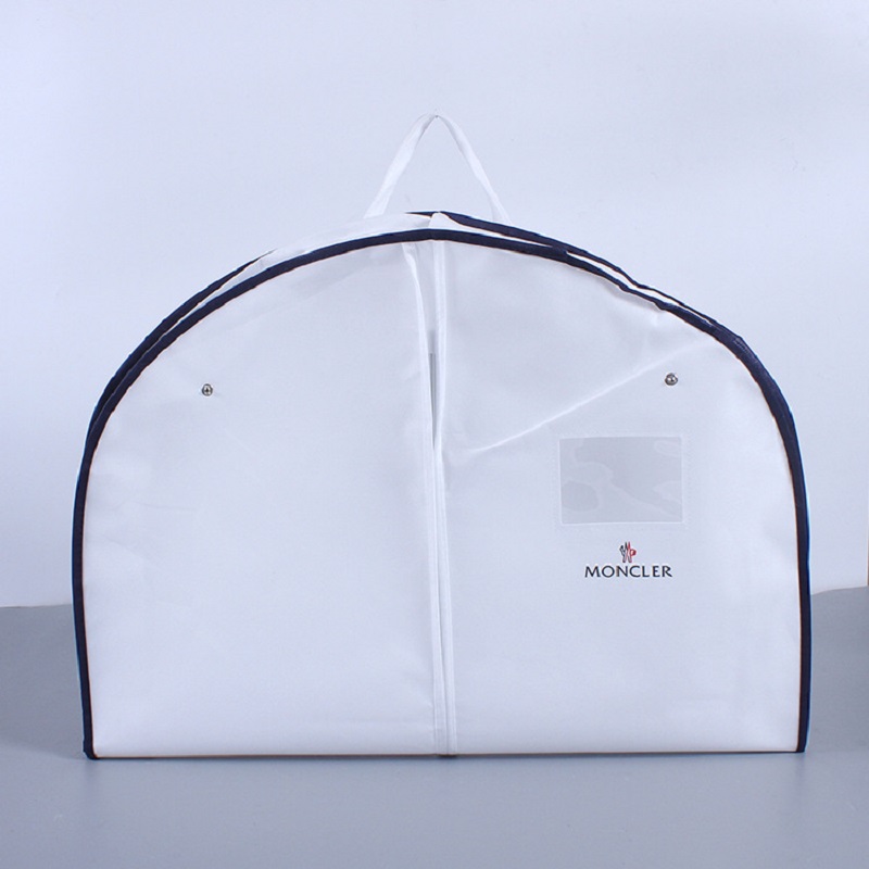 SGW20 ราคาถูกสีขาว Ziplock กระเป๋าสูทปกกระเป๋าเสื้อผ้าสำหรับชุดเดินทาง