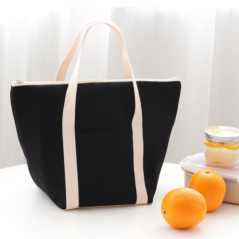 SGC22 ราคาถูกฉนวนร้านขายของชำส่งอาหารความร้อนถุงเย็นกระเป๋าขนาดใหญ่พิเศษผ้าใบผ้าฝ้ายเทอร์โมกระเป๋า