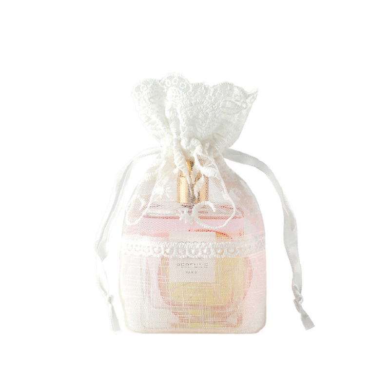 SGS59 คริสต์มาสถุงของขวัญ Organza ที่กำหนดเองพิมพ์แต่งงานถุงบรรจุภัณฑ์น้ำตาลตาข่ายถุง Drawstring ขายส่ง