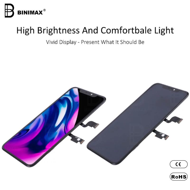จอแสดงผล LCD สำหรับโทรศัพท์มือถือ BINIMAX สินค้าคงคลังขนาดใหญ่สำหรับ IP XSMA
