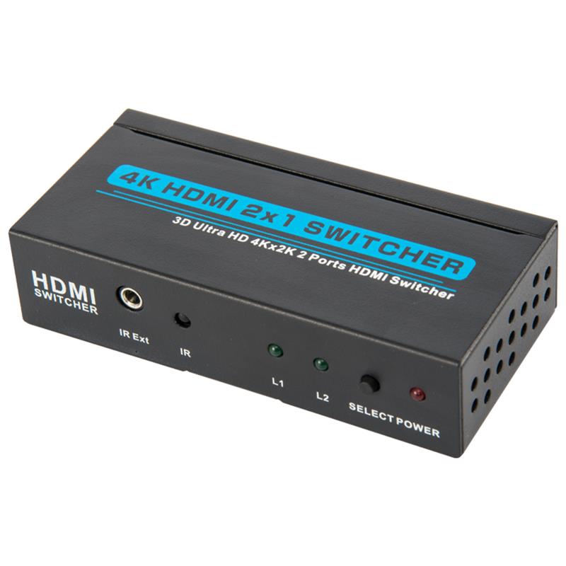V1.4 4K / 30Hz HDMI 2x1 Switcher รองรับ 3D Ultra HD 4K * 2K / 30Hz