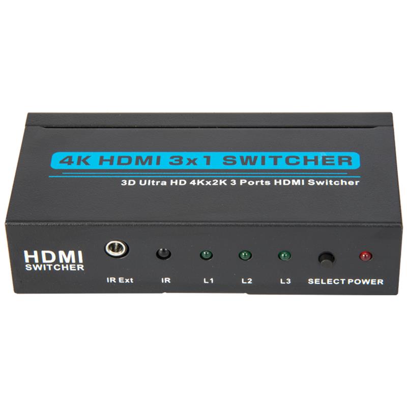v1.4-4k hdmi 3x1 ตัวแปลงสัญญาณสนับสนุน 3D Super HD 4K 30Hz 30Hz สำหรับ