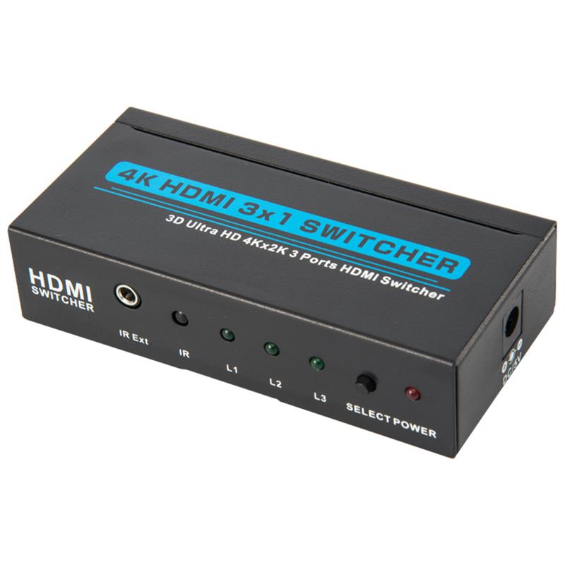 v1.4-4k hdmi 3x1 ตัวแปลงสัญญาณสนับสนุน 3D Super HD 4K 30Hz 30Hz สำหรับ