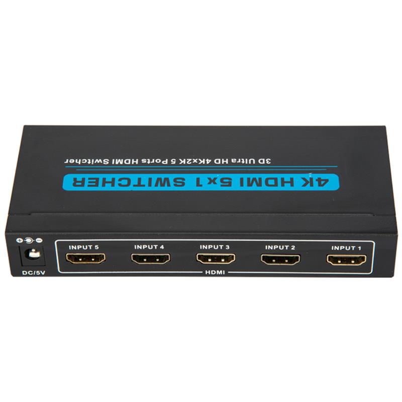 V1.4 4K / 30Hz HDMI 5x1 Switcher รองรับ 3D Ultra HD 4K * 2K / 30Hz