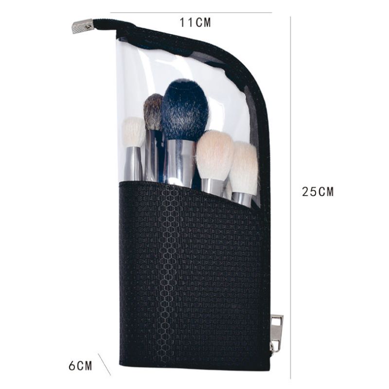 กรณีผู้ถือแปรงแต่งหน้า Upstanding กระเป๋าแปรงแต่งหน้า Deformable