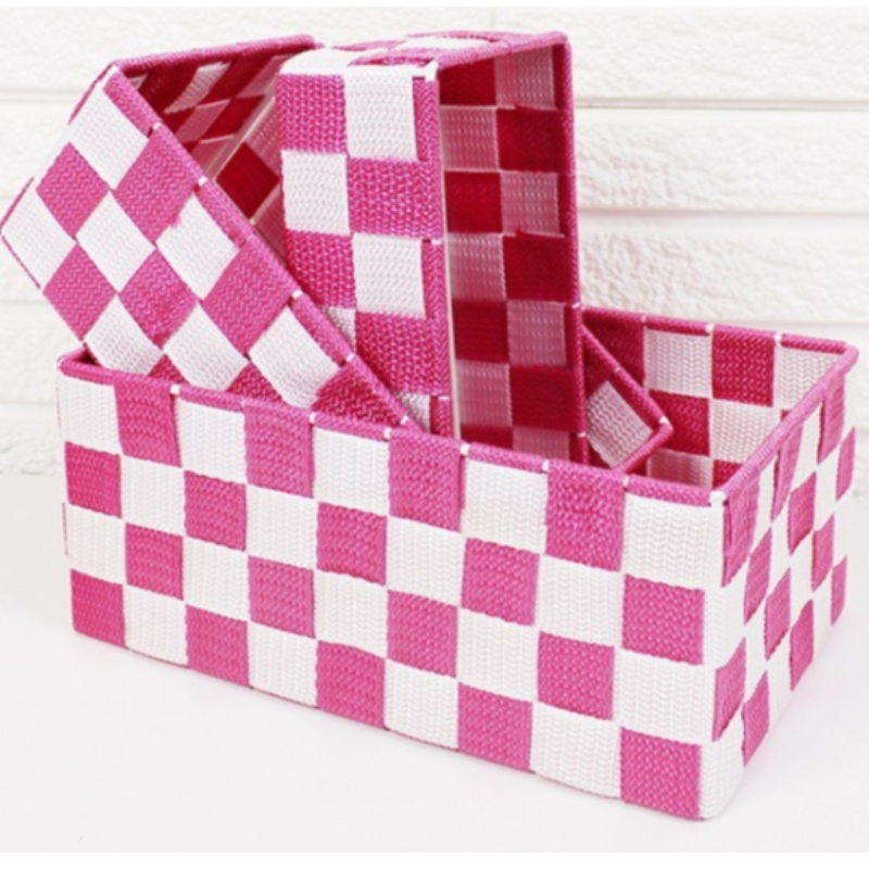 ตะกร้าผ้าทอมือโพรพิลีน