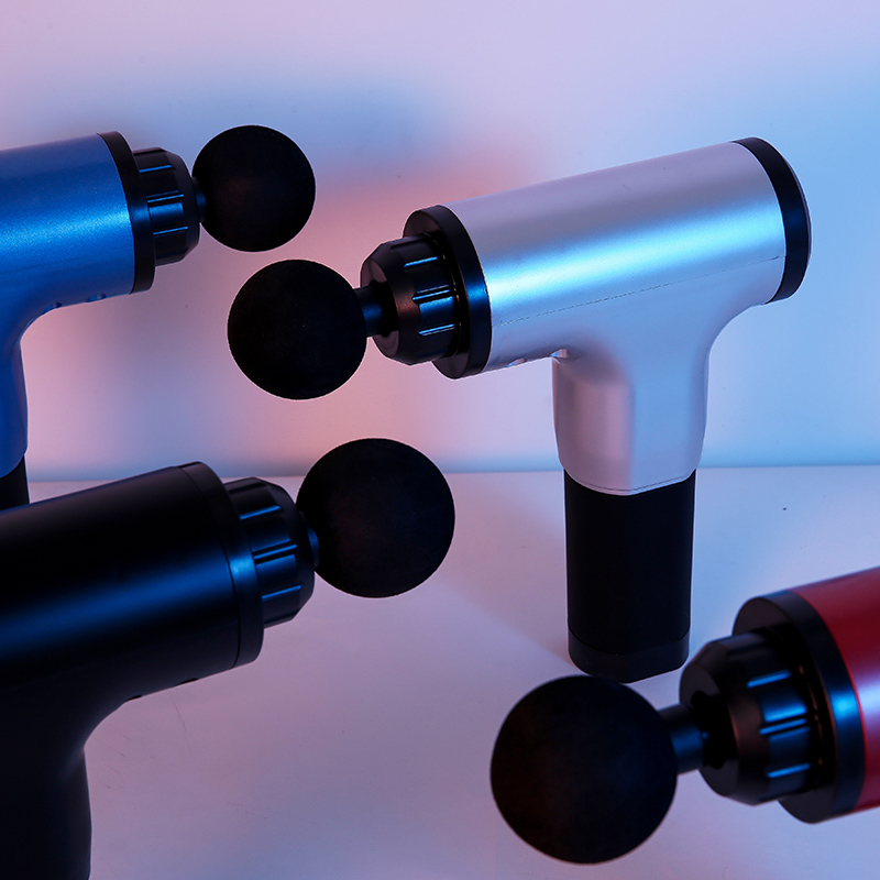 12 โวลต์กล้ามเนื้อผ่อนคลายนวดนวดปืนมือถือสั่นสะเทือนนวดพังผืดปืน