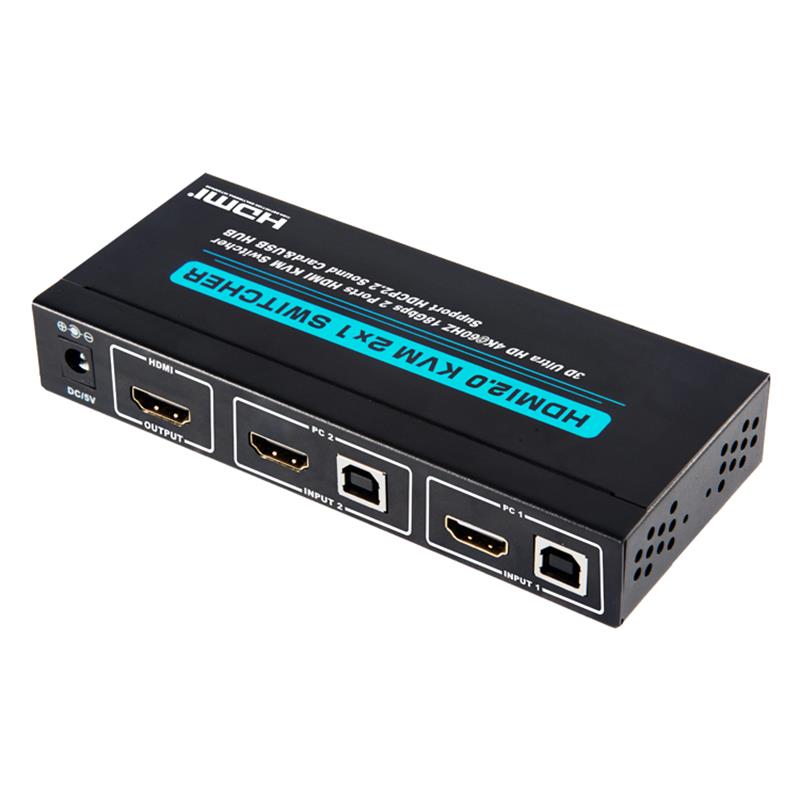 V2.0 HDMI KVM 2x1 Switcher รองรับ 3D Ultra HD 4Kx2K / 60Hz