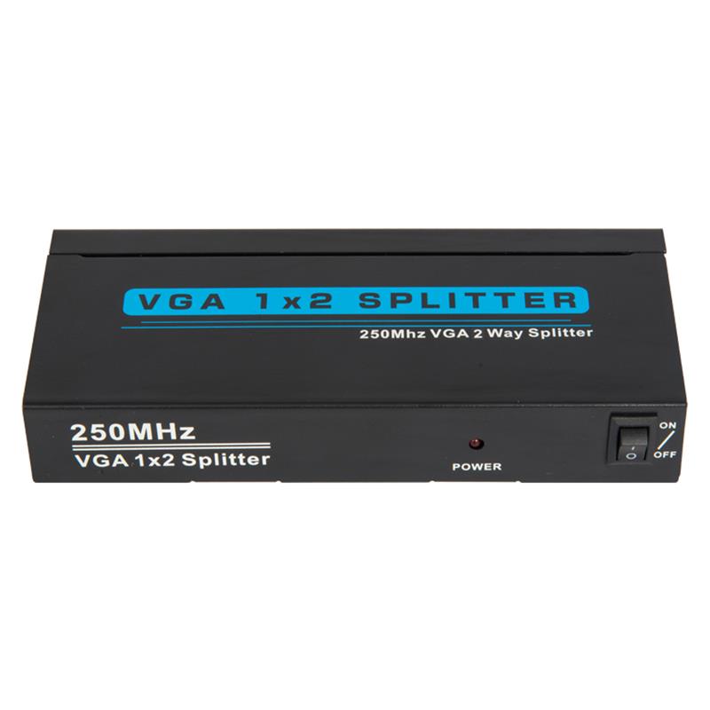 250MHz 2 Way VGA 1x2 Splitter รองรับ 1080p