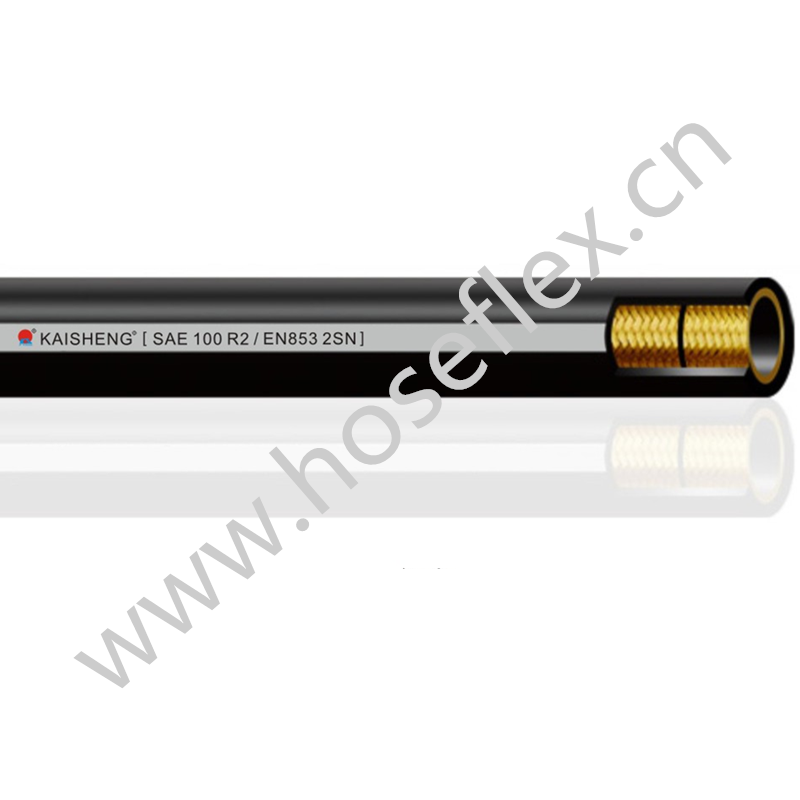 คุณภาพดีขายดีที่สุดผู้จัดจำหน่ายในประเทศจีน SAE 100 R2 / EN853 2SN 3/8 1/2 ท่อยางไฮดรอลิกแบบยืดหยุ่นแรงดันสูงสามารถใช้กับเครื่องเก็บเกี่ยวหรือลิฟท์