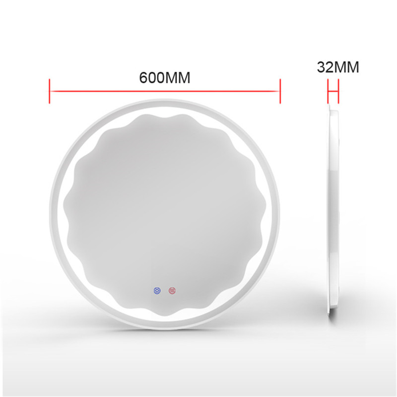 โรงแรม Round LED Light กระจกแต่งหน้าติดผนังกระจกห้องน้ำราคาถูก