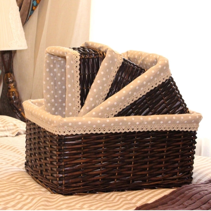 ตะกร้าหวาย 3 ชุด