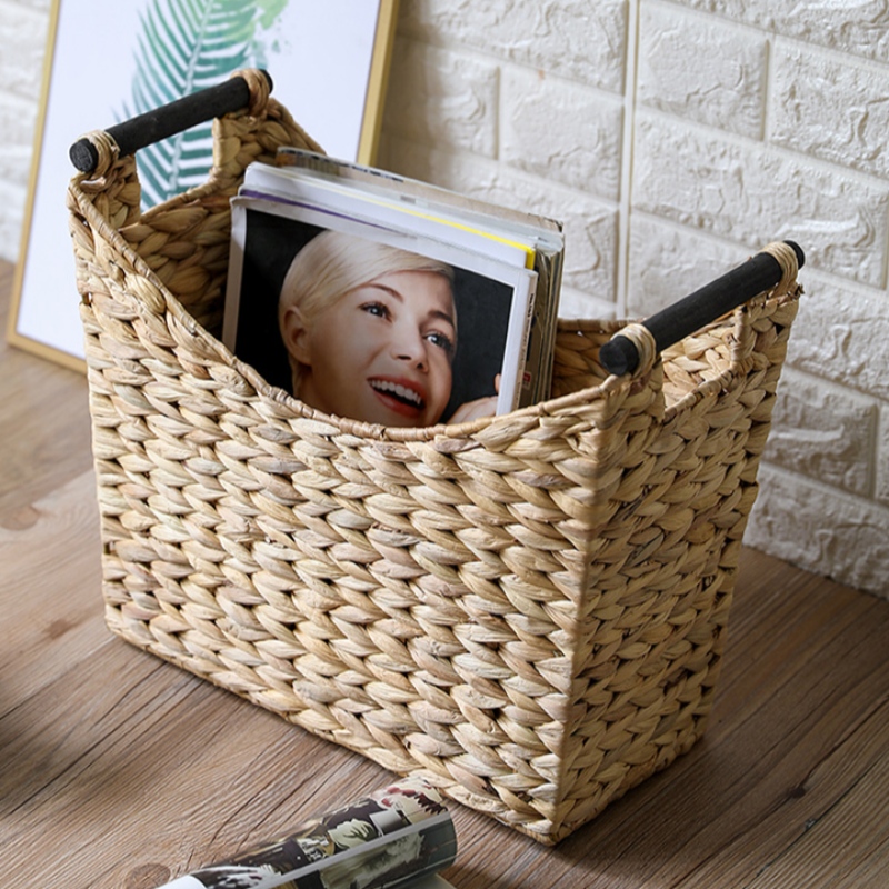 ชุดตะกร้าผักตบชวา 2 ตะกร้า