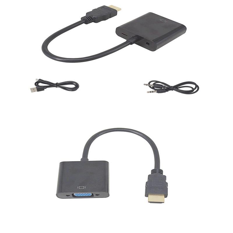 1080p HDMI vga-15 เซนติเมตรสายเคเบิลเสียง 3.5 มิลลิเมตร USB ชาร์จขนาดเล็ก