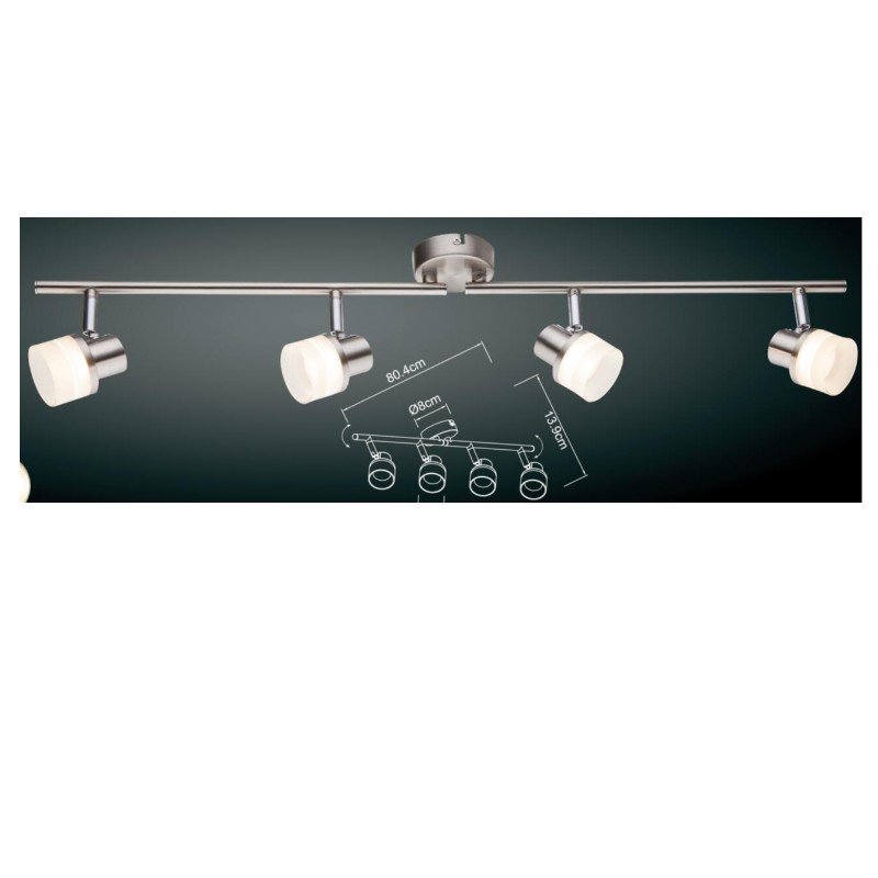 ไฟ LED แรงดันสูงสปอตไลท์ -4 พร้อมโป๊ะพลาสติก