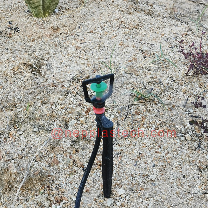 พลังงานแสงอาทิตย์ระบบชลประทานอุปกรณ์ 15 มิลลิเมตรถึง 60 มิลลิเมตรสีดำไมโครสปริงเกลอร์เจ็ทเดิมพัน