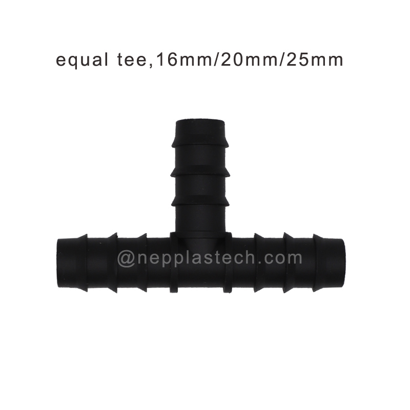 พลังงานแสงอาทิตย์อัตโนมัติระบบชลประทาน 25 มิลลิเมตร PE ท่อหนาม tee, 20 มิลลิเมตรท่อ PE ข้อศอกเข็มเชื่อมต่อ, 16 มิลลิเมตร PE ท่อเชื่อม...