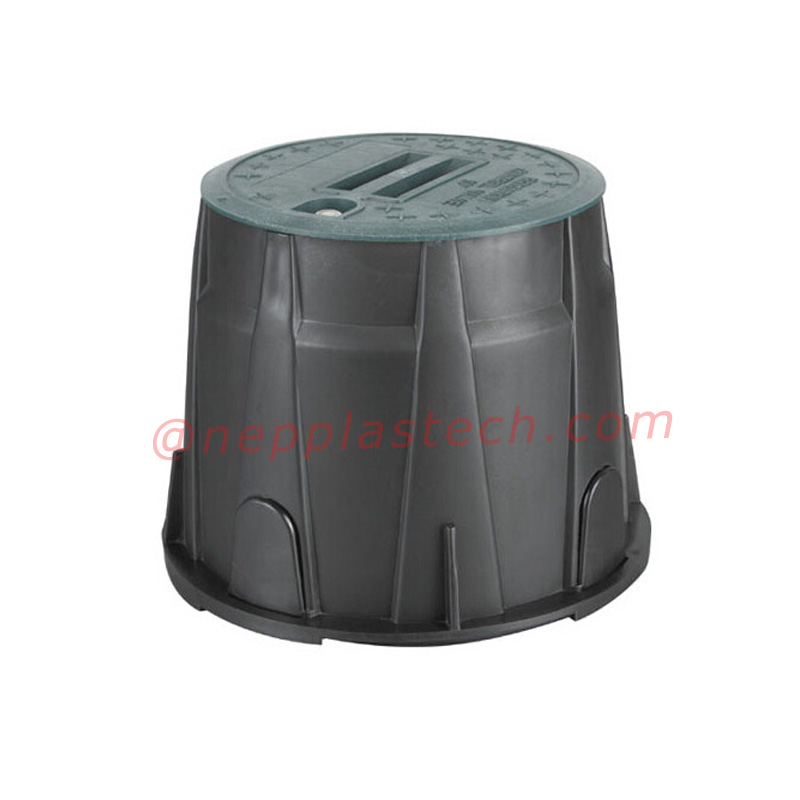 ภูมิทัศน์แสงอาทิตย์อัตโนมัติระบบชลประทาน 6 10 12 นิ้ววาล์วพลาสติกและมาตรวัดน้ำกล่อง