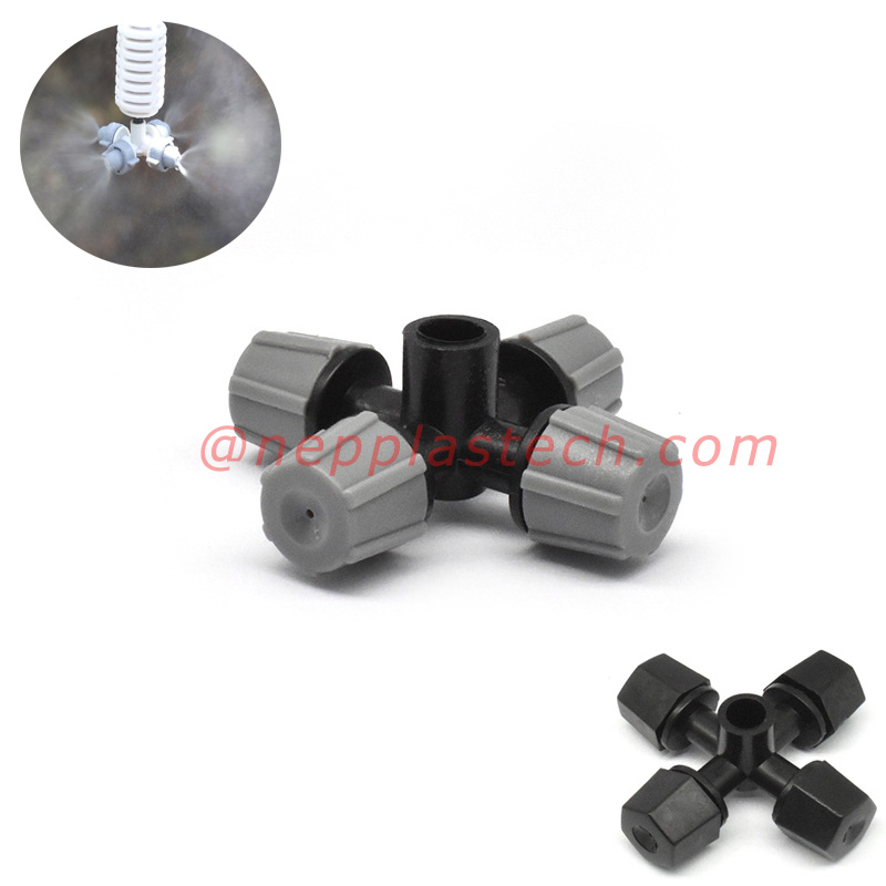 เครื่องพ่นสารเคมีข้าม Atomizing เรือนกระจกความเย็นและความชื้น foggers ประหยัดน้ำชลประทานสปริงเกลอร์ไมโครหมอก