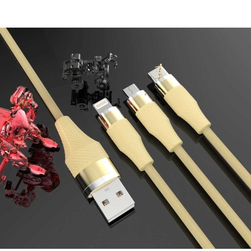 สายเคเบิลโทรศัพท์มือถือถักเปีย USB 2.0