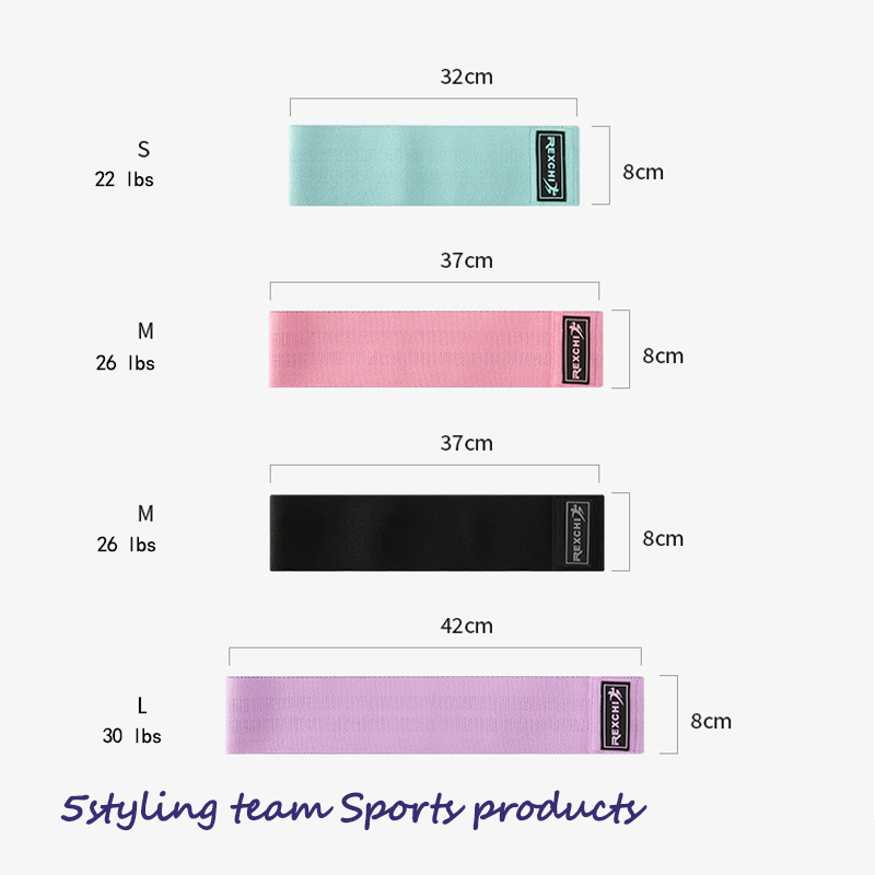 Rexchi \/ Reich Yoga with hip ring ความต้านทานโยคะด้วยหมอบฟิตเนสวงยืดหยุ่นรัดข้อมือถักนิตติ้ง