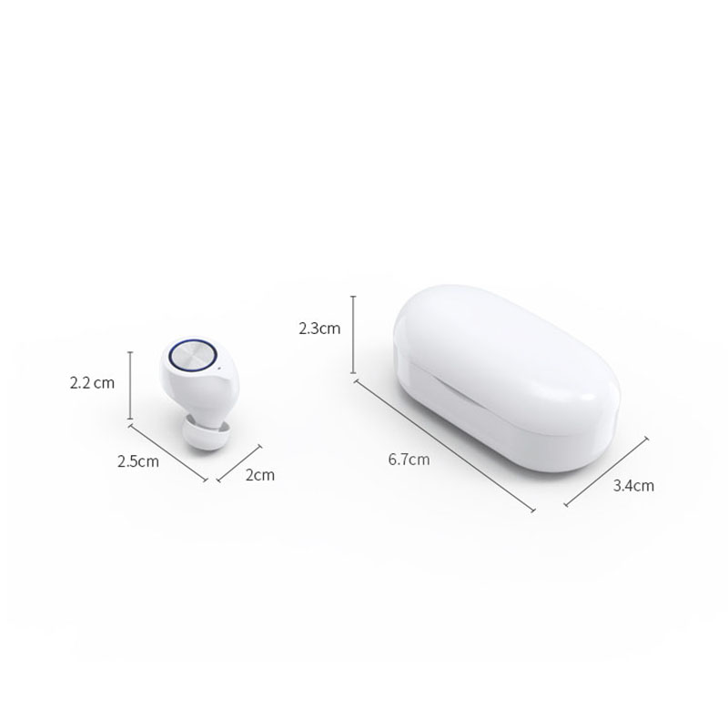 หูฟัง Bluetooth TWS TW60 HD คุณภาพเสียงขนาดเล็กการออกแบบ Touch Operation